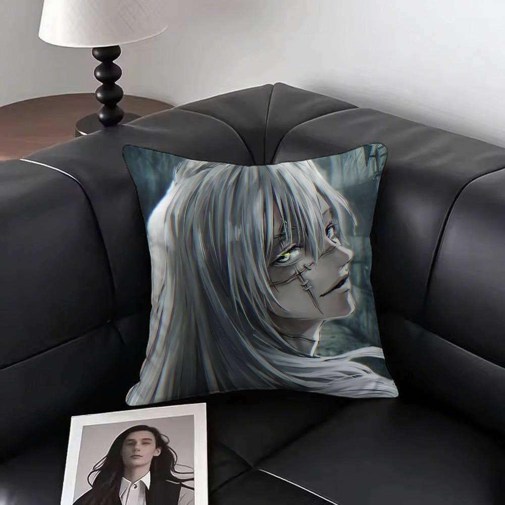 Anime Jujutsu Kaisen Mahito Pillow Case Square Pillow Bedroom Sofa Leisure Comfort Cushion Car Home Decoration