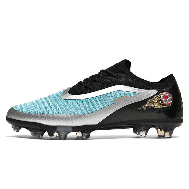 26 Grenzüberschreitende Herren- und Damenspikes nahtlos Fly-Woven Jugend-Fußballschuhe, Rasen Kinder, Wettkampf-Trainingsschuhe
