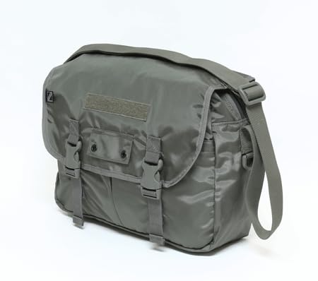 J-TECH Shoulder Bag, Messenger Bag, Crossbody Bag, Military Bag, U.S. Air Force Field Pack Small with Patch (Foliage Green, Small)