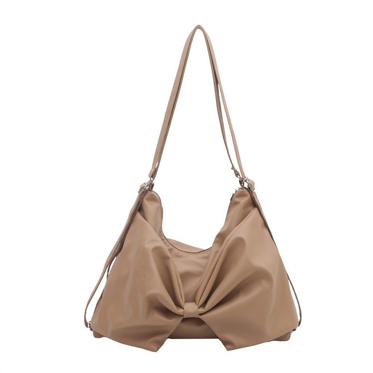 Korean-style Cute PU Leather Big Bowknot Backpack Crossbody Bag Shoulder Bags Large-capacity Storage Bag Woman Bags Wallet