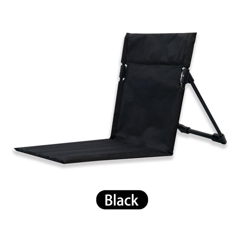 Foldable Camping Chair Outdoor Garden Park Single Lazy Chair Backrest Cushion Picnic Camping Folding Back Chair Beach Chairs