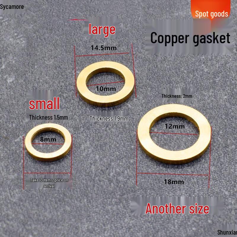 Copper Anti-Theft Door Hinge Washer - Adjustable, Thickened Bearing for Bathroom, Kitchen, and Main Door Applications.