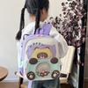 Kleinkind Cartoon Tier Bär Muster Druck Rucksack Mit Langlebigem Polyester Material Und Bequemen Gebogenen Schultergurten Für Kinder