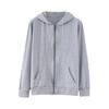 Uomo Autunno Inverno Felpa con Cappuccio Coulisse Largo Cerniera Maniche Lunghe Tasche Cappuccio Taglie Forti Cardigan Sottile Colore Puro Abbigliamento Casual Quotidiano Cappotto