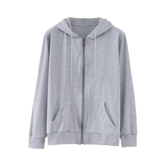 Uomo Autunno Inverno Felpa con Cappuccio Coulisse Largo Cerniera Maniche Lunghe Tasche Cappuccio Taglie Forti Cardigan Sottile Colore Puro Abbigliamento Casual Quotidiano Cappotto