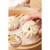 Steaming Sheets for Bamboo Baking (100 Sheets, 15cm/18cm/20cm/23cm Diameter) Round, Double-Sided Non-Stick, Waterproof, Oil-Resistant, Healthy Materia