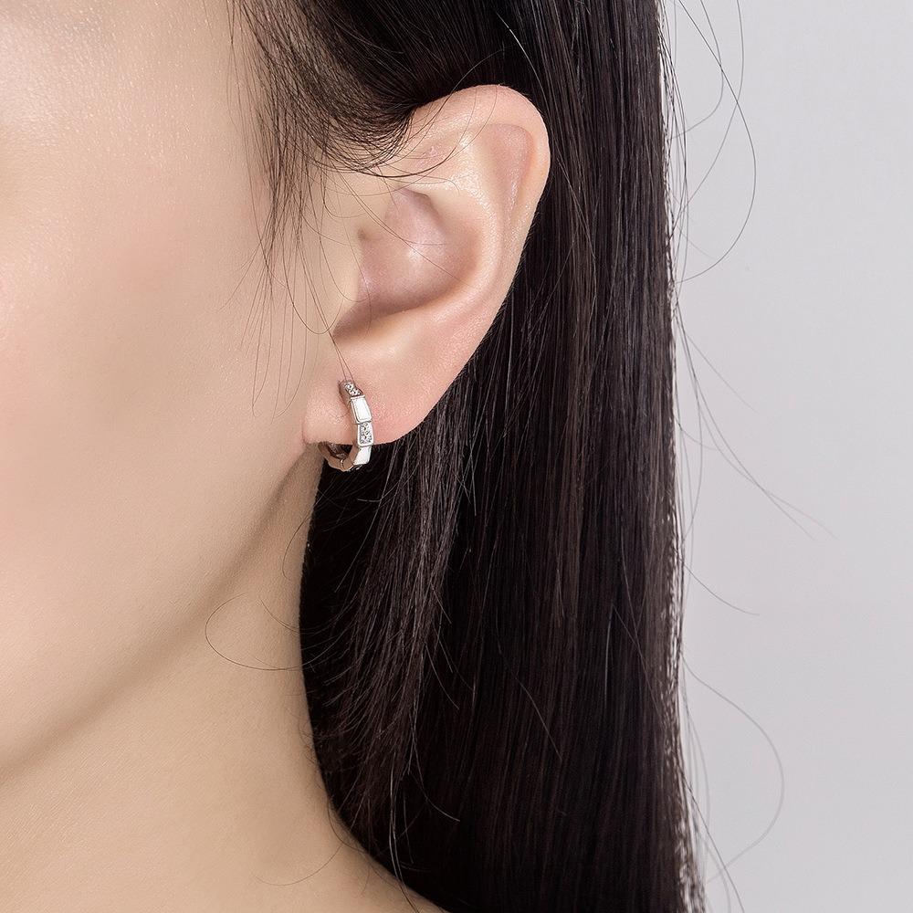 Ζιργκόν -ενσωματωμένο Φίδι Αγκράφα Αυτιού Μπαμπού -καμωμένο Μικρό Κρικάκι Αυτιού Γυναικεία Προσωπικότητα Προσωπικότητα