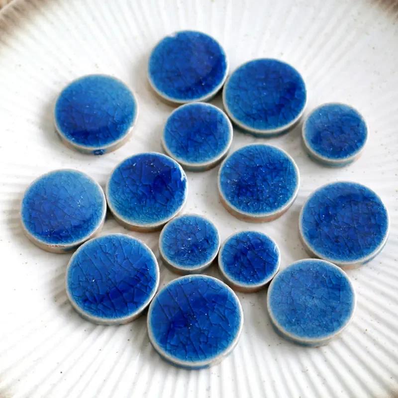 100g Oval Ceramic Mosaic Tiles Piece DIY Mosaic Making Stones for Craft Hobby Arts Home Wall Decoration Leaf Petal Shape Cerd01