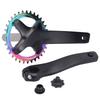 Mountainbike Umbau Linke Rechte Kurbel ohne Innenlager 34T Single Speed Kurbelgarnitur