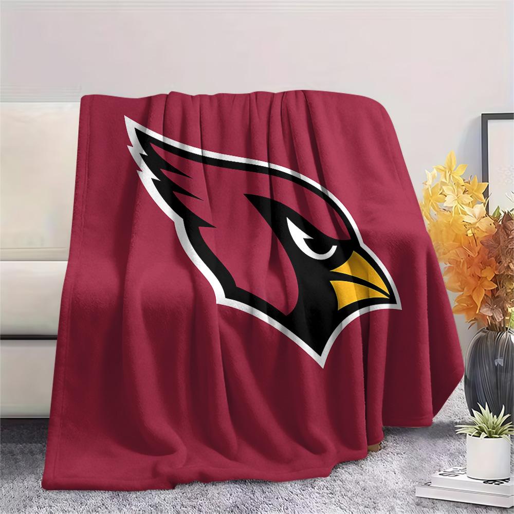 Arizona Cardinals Print Flannel Blanket, High quality Comfortable for All Seasons, Home Decor, Warmth and Comfort, Perfect for Christmas Gifts