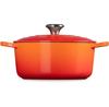 Чугунная жаровня Le Creuset Signature круглая 24 см красная 4,2 л (21177240902430)