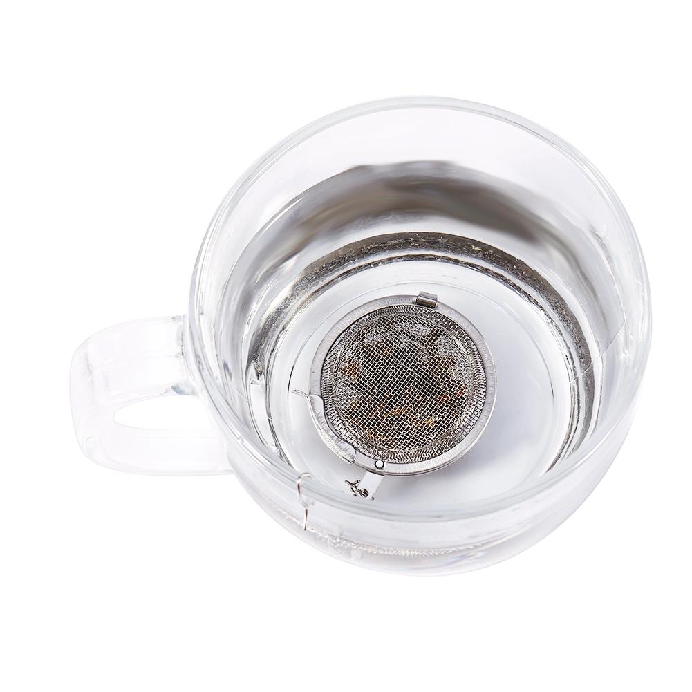 Stainless Steel Loose Tea Infuser Leaf Strainer Filter Diffuser Herbal Spice Net    4.5cm