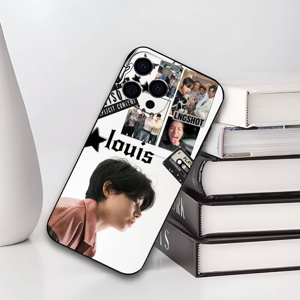 LOUIS LNGSHOT Phone Case For iPhone 17,16,15,14,13,12,11 Plus,Pro Max,XS,Soft Black Cover