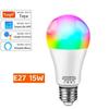 Tuya Smart Light Bulb E27 | 16 Million Color RGB | Alexa/Google Dual Ecology | APP+Voice Dimming | Bedroom Party Dual Scene