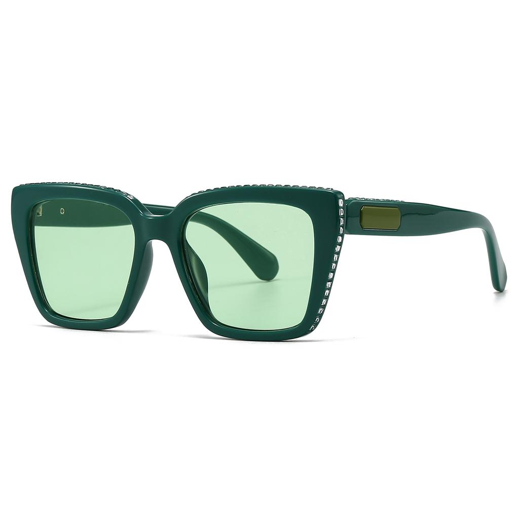 Luxury Diamond Brand Designer Square Sunglasses Women For Men Fashion Vintage Sun Glasses Popular Punk Uv400 Crystal Shades