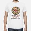 Tempelritter T-Shirt 100% Baumwolle Rundhals Kurzarm Sommer Lässig Herren T-Shirt Streetwear - Herren Sommer Baumwolle Grafik T-Shirt
