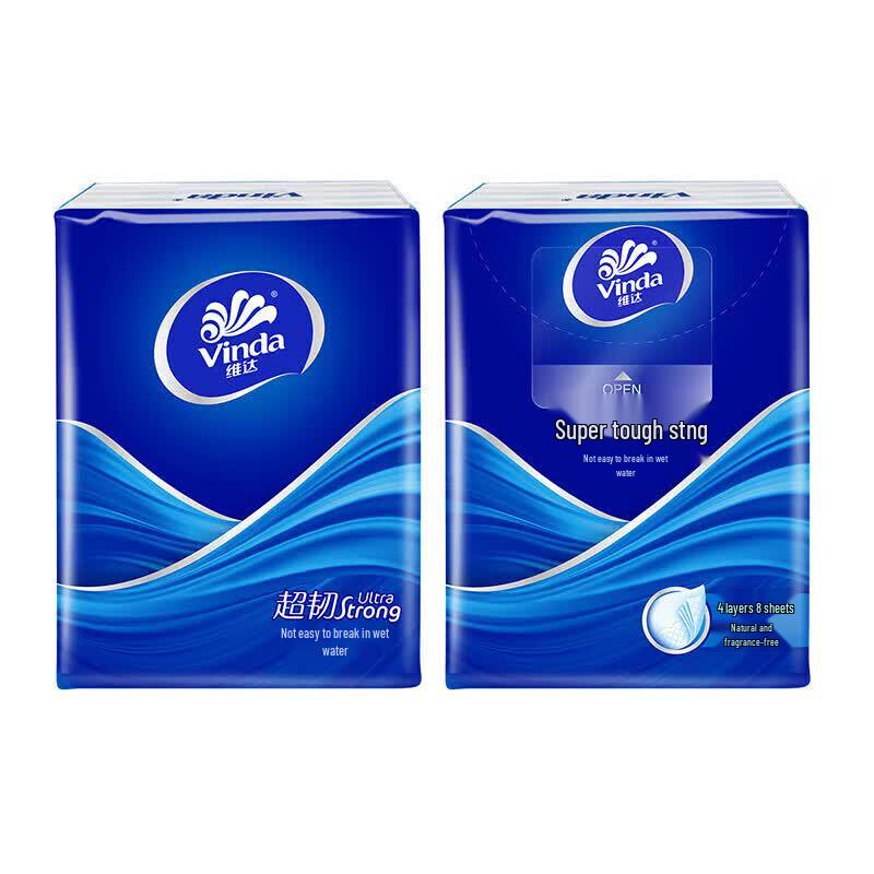 Vinda Ultra Strong 4-Ply Unscented Facial Tissues