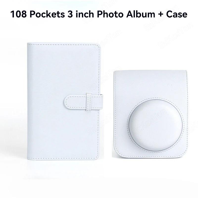 For Instax Mini 12 Camera Case PU Leather Soft Protective Case Trave Bag For Fujifilm Film Camera Bag With Shoulder Strap