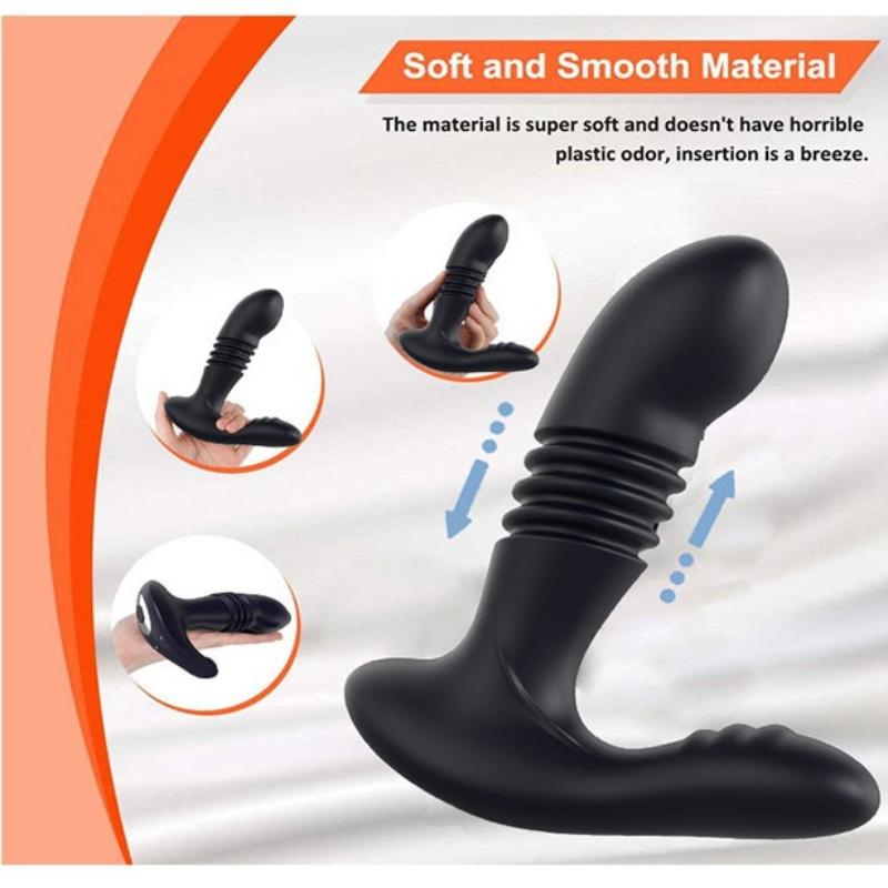 Prostate Massager for Men - Vibrating Anal Plug with Stretching Design, P-Spot Stimulator, Adult Sex Toy for Powerful Orgasms