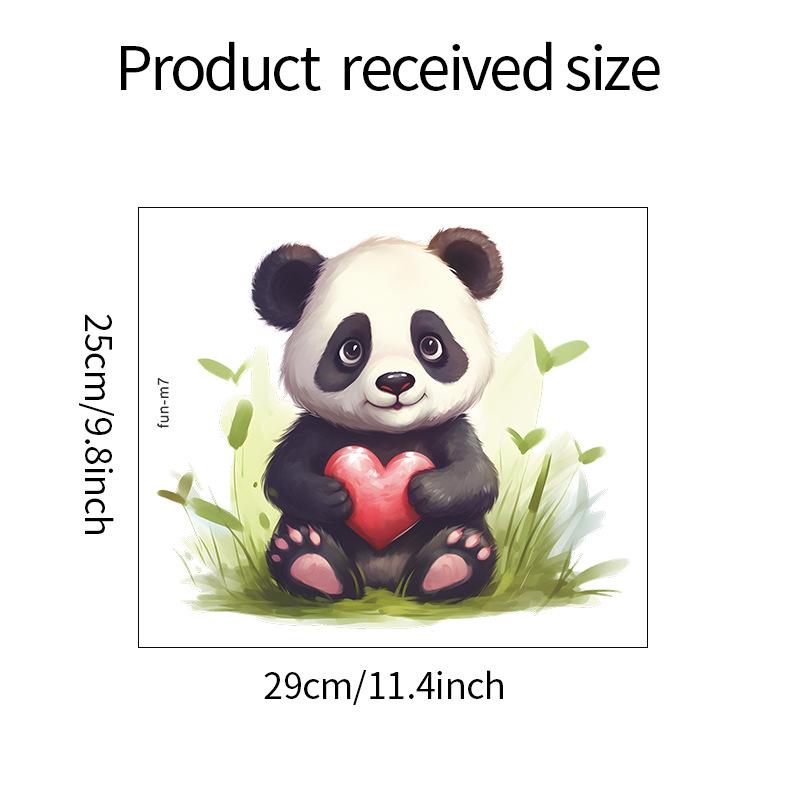 

Мультфильм Милая Маленькая Панда Любовь Туалет с Ванная Комната Украшения Дома Наклейки На Стены 25*29CM/fun-m7