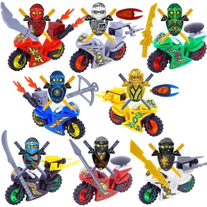 MINISO Anime Characters 24 Pieces Ninjago Mini Figure Building Block Toys Mini Doll Doll Figure Block Kids Toys Birthday Gifts