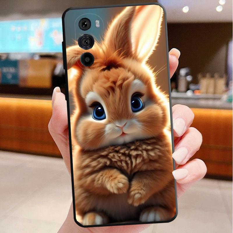 Rabbit Animal Phone Case For Motorola Edge 60 50 40 Pro 60 50 40 30 Ultra Neo Fusion Moto G Play G Stylus G Carcasas