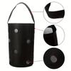 3pcs Hanging Strawberry Grow Bag, Breathable Felt Multi-hole Seedling Pot, Balcony Vegetable Planting Container