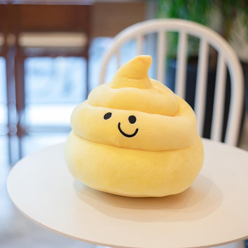 Creative Poop Throw Pillow Plush Toy Poop Expression Doll Sofa Pillow Children Spoof Tricky Birthday Gift