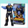 Figuras de Ação Vingadores Série Titan Hero Qualidade Premium 12" Thanos Homem-Aranha de Ferro Hulk Thor