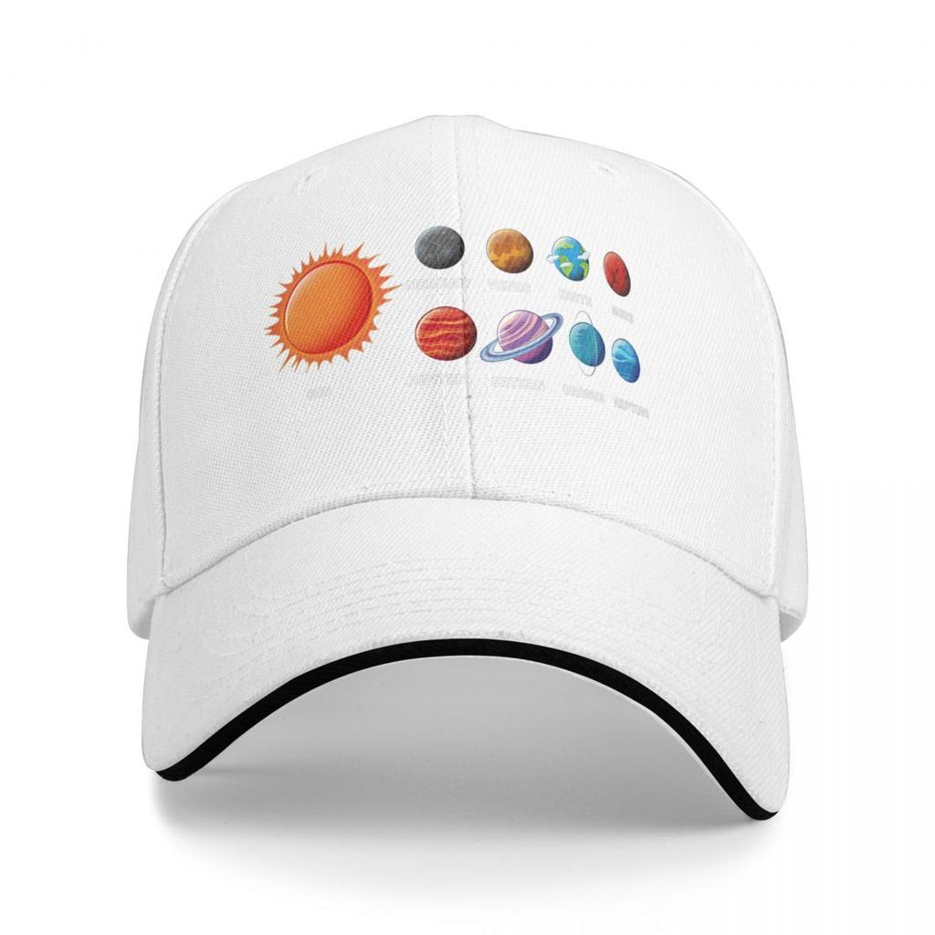 Czapki z daszkiem Układ Słoneczny Planety Nauka Kosmos 2025 Personalizowane Damskie Męskie Sportowe Letnie Czapki