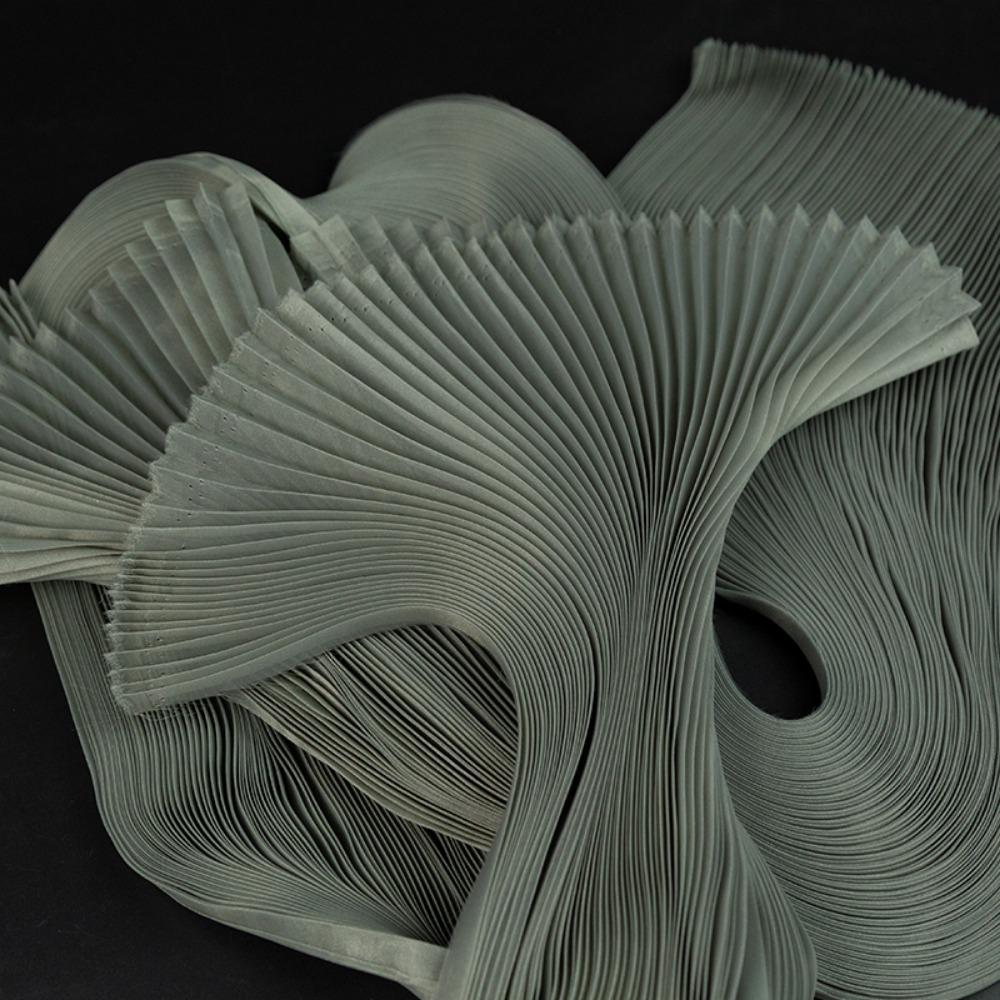 Small Wrinkle Pleated Organza Fabric 142cm Wide DIY Stiff Material  Stage Decoration
