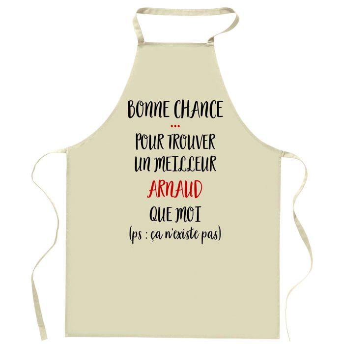 Tablier de cuisine - Planetee Arnaud «Ça n'existe pas» - Impression France - Coton résistant - Taille ajustable