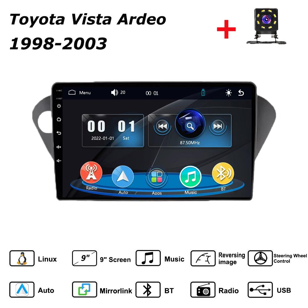 

Автомагнитола Мультимедиа MP5 Плеер Головное Устройство Стерео BT Для Toyota Vista Ardeo 1998-2003 чёрный