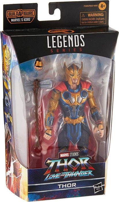 Marvel legends series thor: love and thunder, figurine de collection de 15 cm avec 3 accessoires