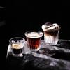 90-200Ml Clear Glass Coffee Cup Drinking Glasses For Espresso Cappuccino Juice Cocktails Kitchen Barista Glassware