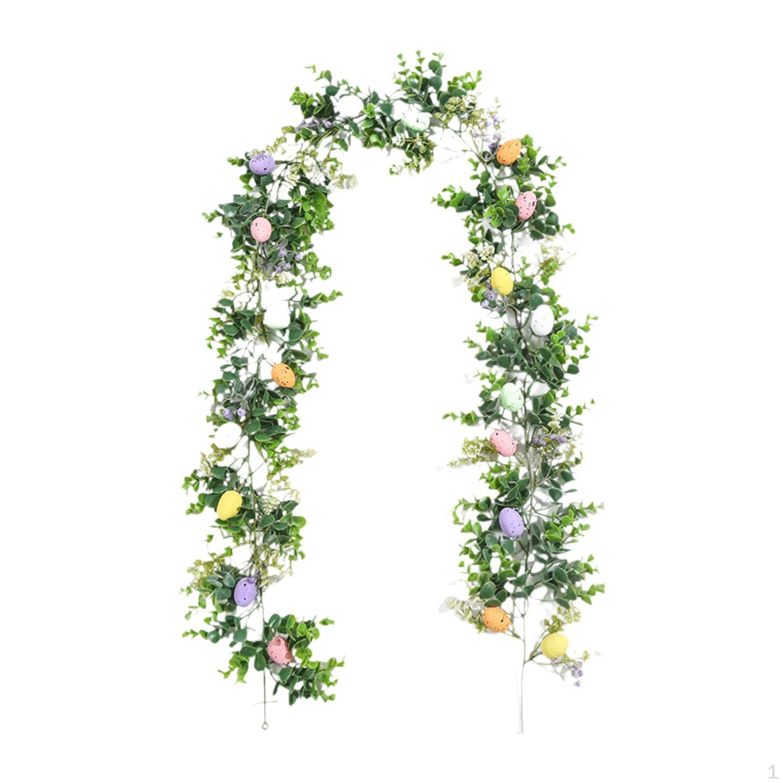 

Artificial Easter Egg Garland, Hanging Vine Decoration, Silk Floral Garland for Indoor And Outdoor B