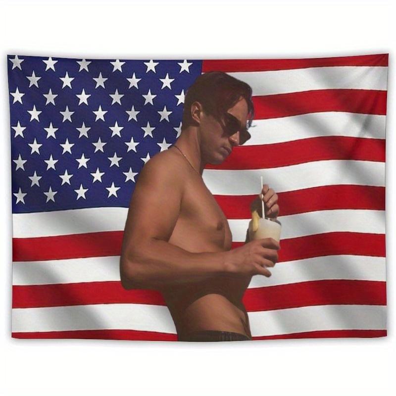 

1Pc YGHCYUE Patriotic American Flag Tapestry for Home Dorm 74x94cm(29x37in)