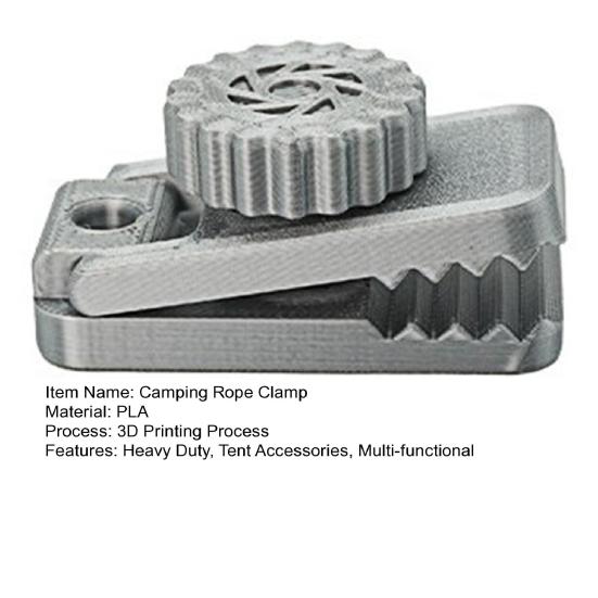 1/2/3/4Pcs Camping Rope Clamp Tarp Clip Heavy Duty Lock Grip Camping Tent