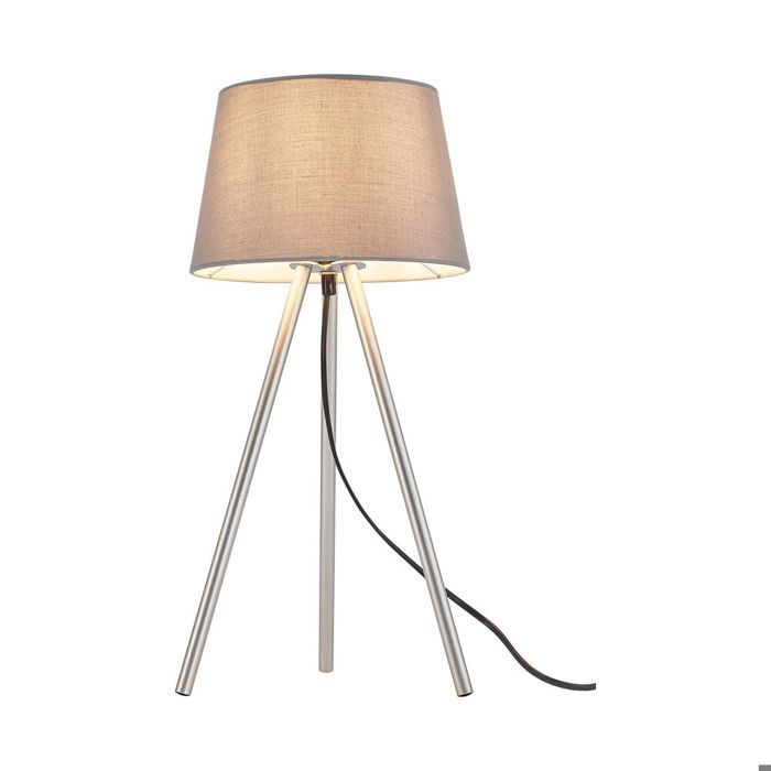 Lampe de table décorative 1xE27 23W IP20 – Gris