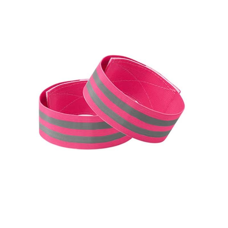 High Reflective Bands Elastic Armband Wristband Ankle Straps 2/4Pcs Safety Reflector Tape Motorcycle Clothing For Night Biking