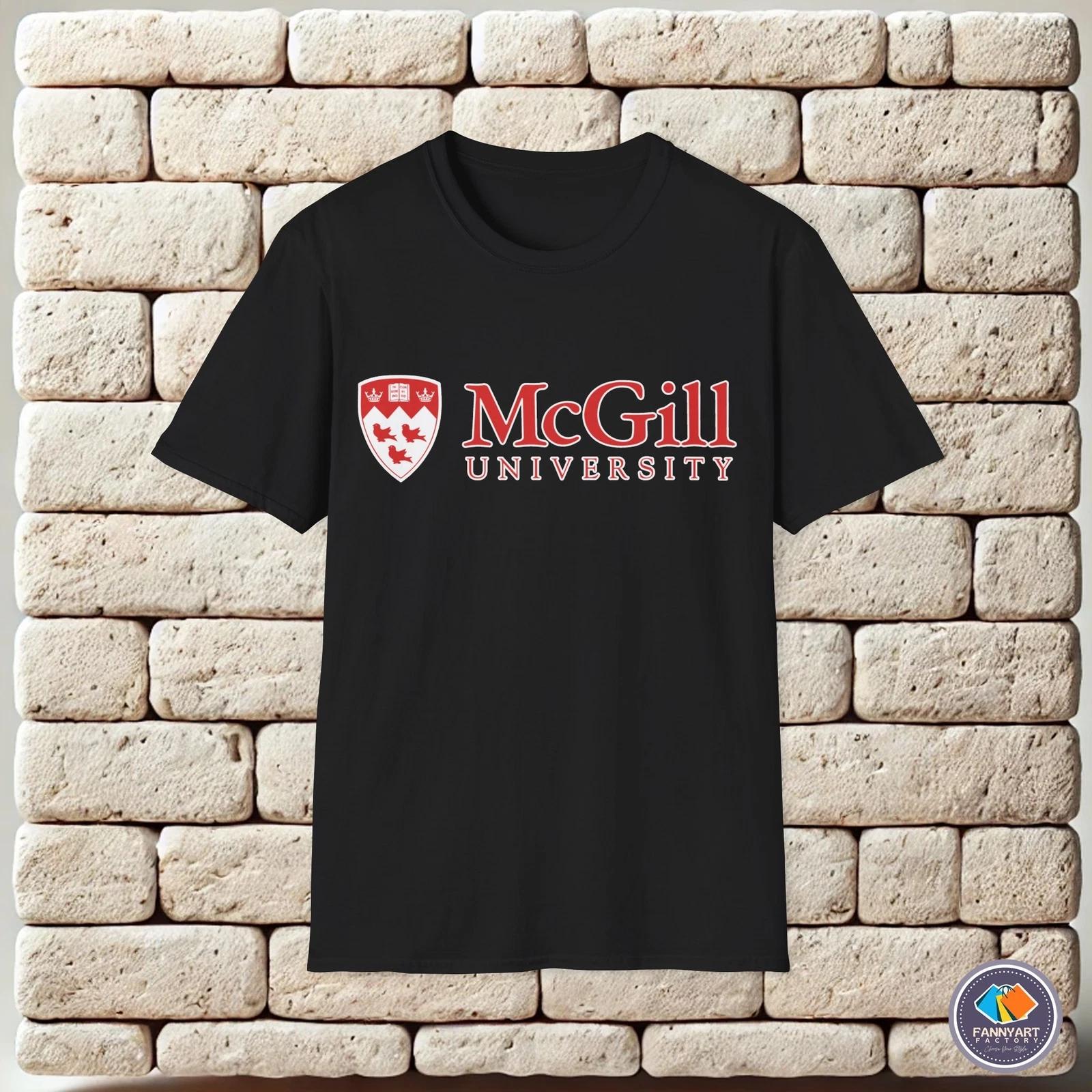 McGill University Emblem Logo Unisex T-Shirt 2XL