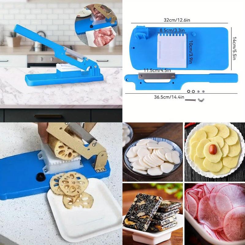 1pc Multi-Functional Food Slicer - Easy Assembly, Detachable for Frozen Meat, Potatoes, Bananas, Apples & More - Ideal for Slicing and Dicing