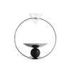 Hourglass Ornament with Metal Frame Modern Sculptural Sand Timer for Home Decor, Living