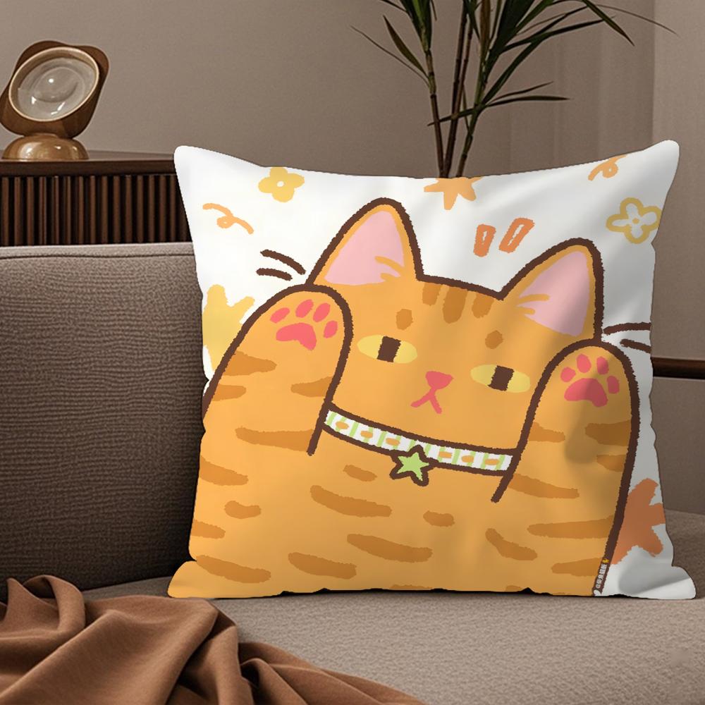 fashing animal companion patterns Pillow Case Silky elegant Comfort Sofa Bed Invisible zipper