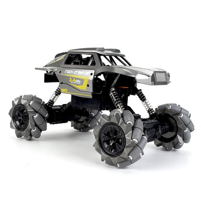 2.4G 4WD RC Stunt Car, Lateral Drift Climbing Off-Road Truck with Watch Remote & LED Light for Kids