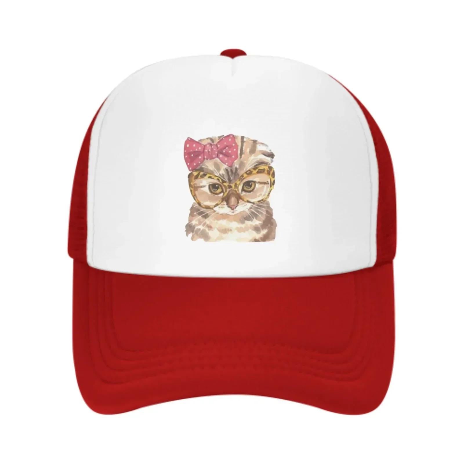 

Persian Cat Mesh Trucker Hats for Unisex Women Adjustable Casual Fashion Baseball Caps for Outdoor Activities One Size