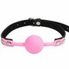 Silicone Ball Gag Red Pink Black Breathable   Restraint Gags