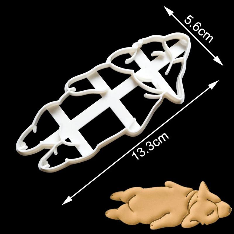 Halloween Cookie Cutter 3D Plastic Gingerbread Skeleton Biscuit Mold Fondant Pastry Dough Christmas Cake