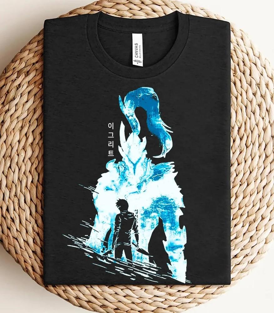 Igris The Bloodred Shirt Solo Leveling Shirt Anime Shirt Anime Gifts Unisex T-Shirt XXL