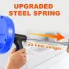 Pipe Unclogger Drain Auger Set with Drill Adapter Flexible Steel Drain Auger Shower Tub Floor Drains Gloves Cloth Bag Clog Remover